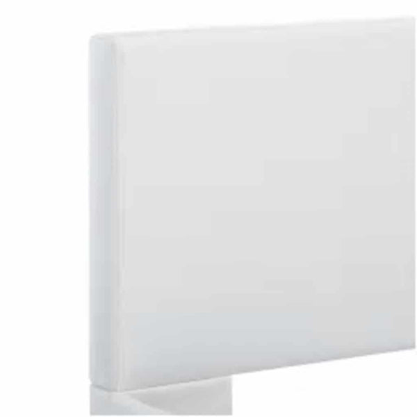 vidaXL LED Bed Frame White Faux Leather 120x200 cm