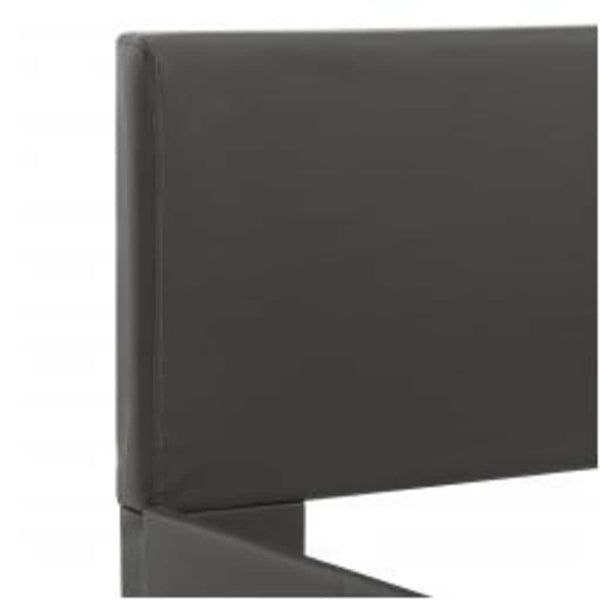 vidaXL LED Bed Frame Grey Faux Leather 100x200 cm