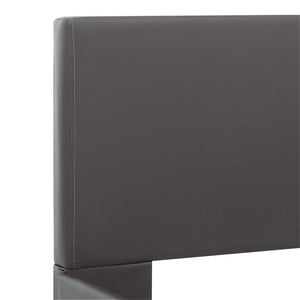 vidaXL LED Bed Frame Grey Faux Leather 120x200 cm
