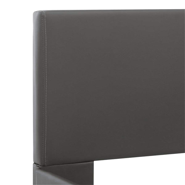 vidaXL LED Bed Frame Grey Faux Leather 120x200 cm