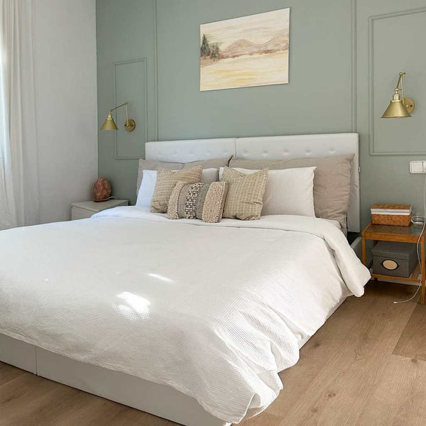 vidaXL Hydraulic Storage Bed White Faux Leather 180×200 cm