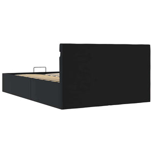 vidaXL Bed with Storage Hydraulic LED Faux Leather 120x200 cm