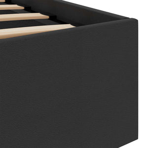 vidaXL Bed with Storage Hydraulic LED Faux Leather 120x200 cm