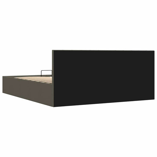 vidaXL Hydraulic Storage Bed Dark Grey Fabric 160x200 cm