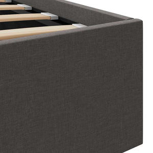 vidaXL Hydraulic Storage Bed Dark Grey Fabric 160x200 cm