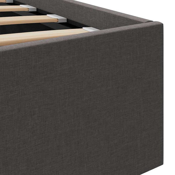 vidaXL Hydraulic Storage Bed Dark Gray Fabric 180x200 cm