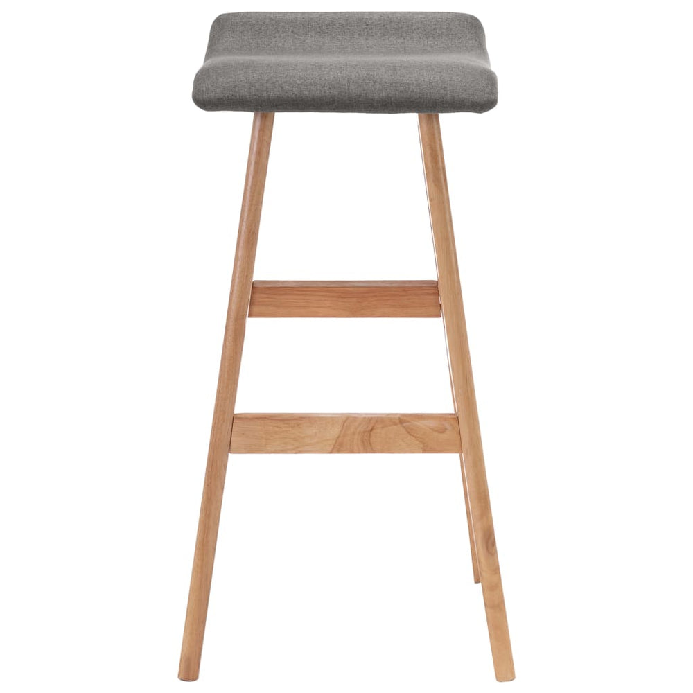 vidaXL Bar Stool Dark Grey Fabric