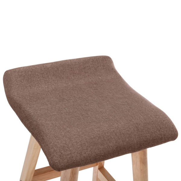 vidaXL Bar Stool Taupe Fabric