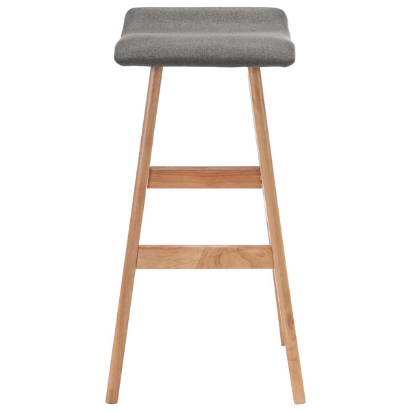 vidaXL Bar Stools 2 pcs. Dark Grey Fabric