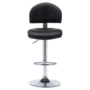 vidaXL Bar Stool Black Faux Leather