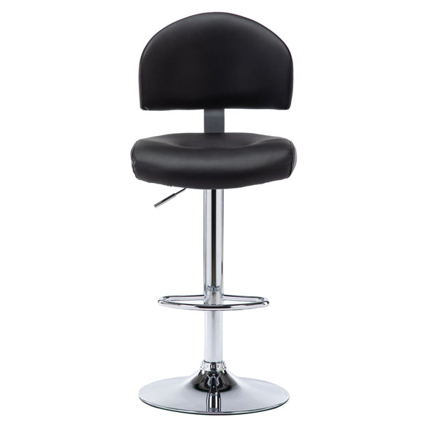 vidaXL Bar Stool Black Faux Leather