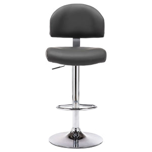 vidaXL Bar Stool Grey Faux Leather