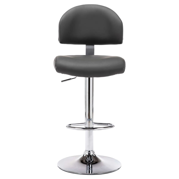 vidaXL Bar Stool Grey Faux Leather