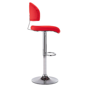 vidaXL Bar Stool Red Faux Leather