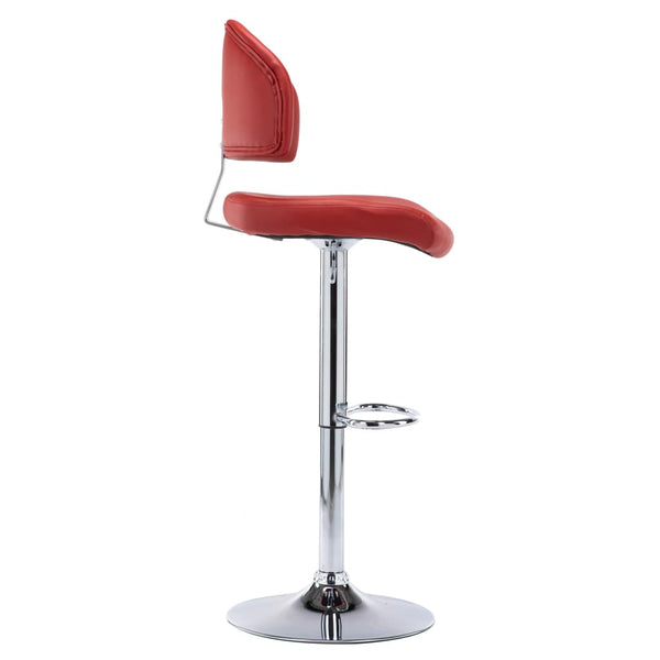 vidaXL Bar Stool Wine Red Faux Leather