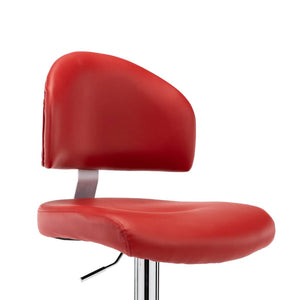vidaXL Bar Stool Wine Red Faux Leather