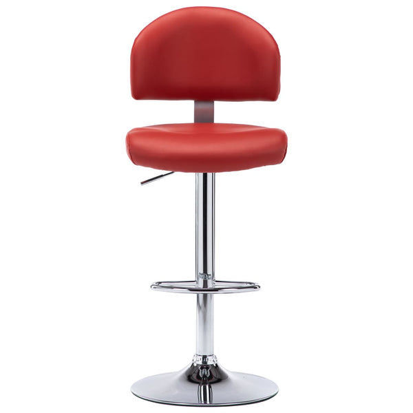 vidaXL Bar Stool Wine Red Faux Leather