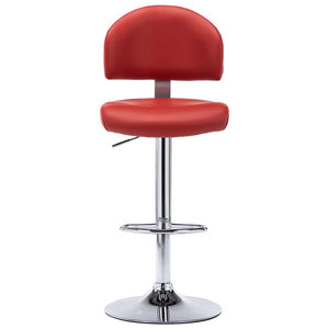 vidaXL Bar Stool Wine Red Faux Leather