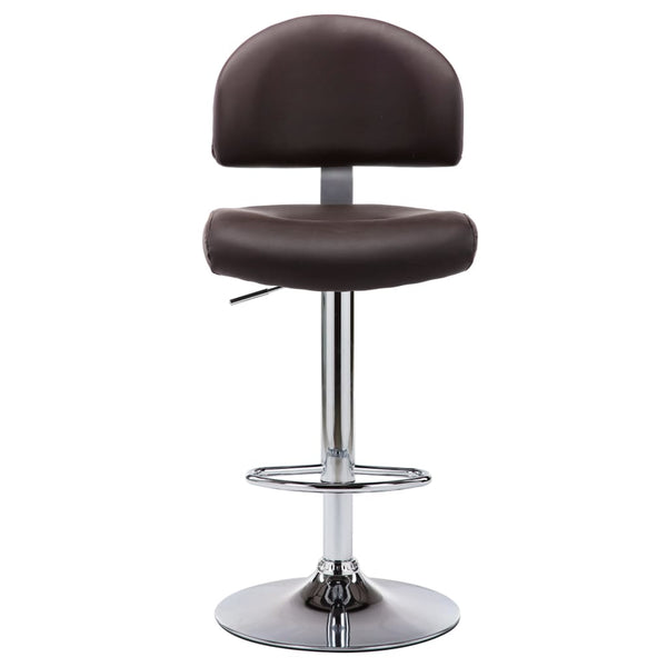 vidaXL Bar Stool Brown Faux Leather