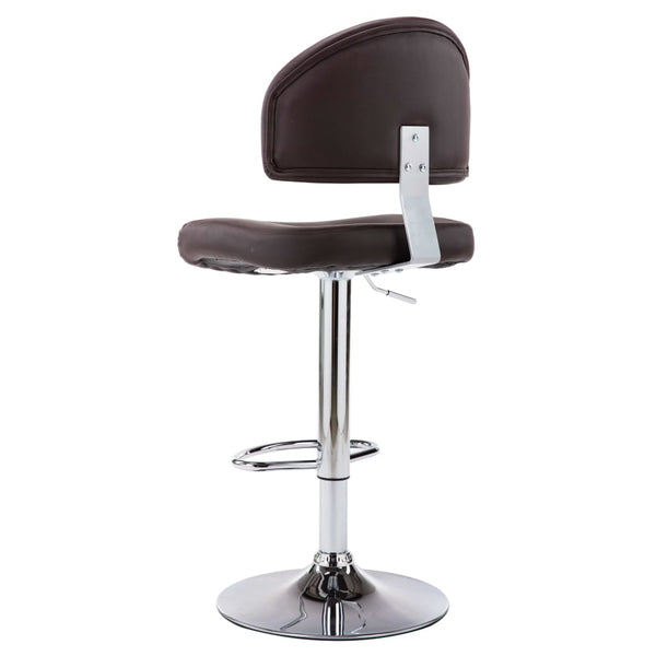 vidaXL Bar Stool Brown Faux Leather
