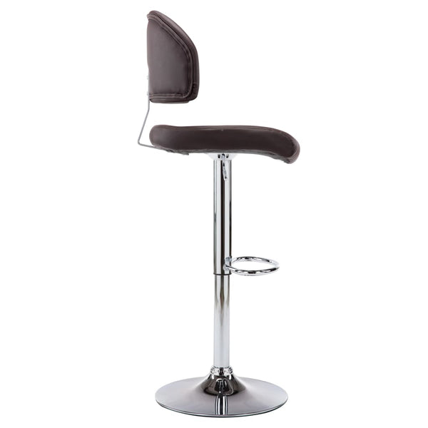 vidaXL Bar Stool Brown Faux Leather