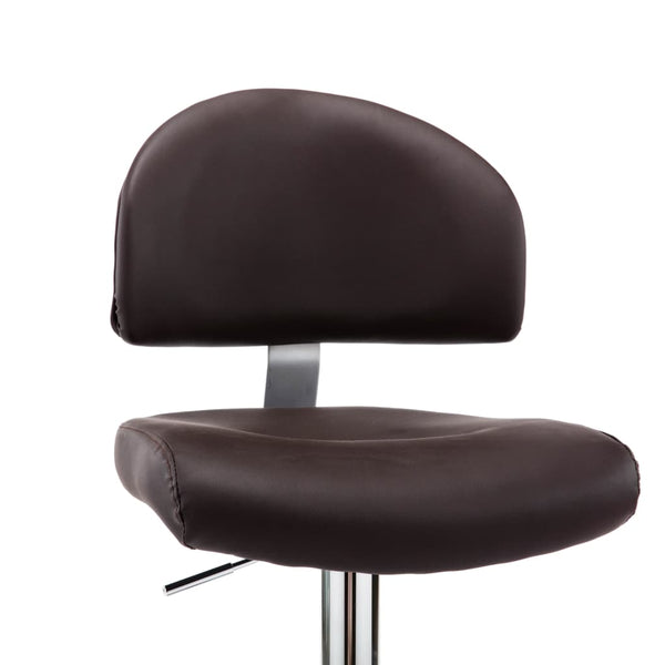 vidaXL Bar Stool Brown Faux Leather
