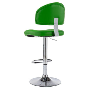 vidaXL Bar Stool Green Faux Leather