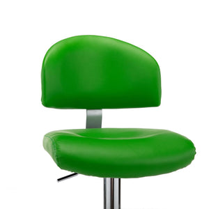 vidaXL Bar Stool Green Faux Leather