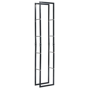 vidaXL Firewood Rack Black 40x25x200 cm Steel
