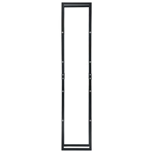 vidaXL Firewood Rack Black 40x25x200 cm Steel
