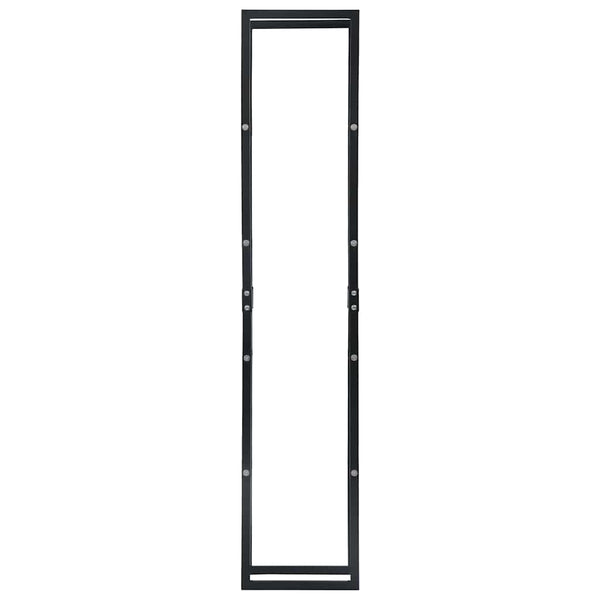 vidaXL Firewood Rack Black 40x25x200 cm Steel