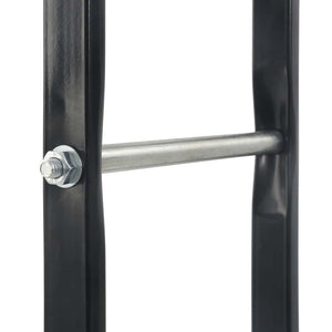 vidaXL Firewood Rack Black 40x25x200 cm Steel