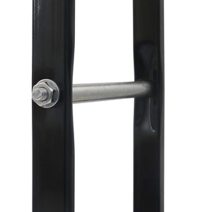 vidaXL Firewood Rack Black 80x25x200 cm Steel