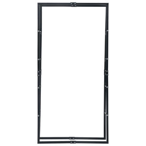 vidaXL Firewood Rack Black 100x25x200 cm Steel
