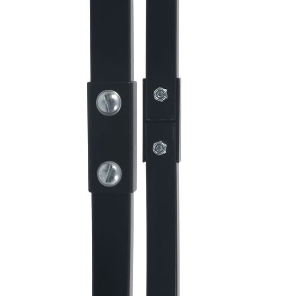 vidaXL Firewood Rack Black 80x25x100 cm Steel