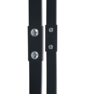 vidaXL Firewood Rack Black 80x25x100 cm Steel