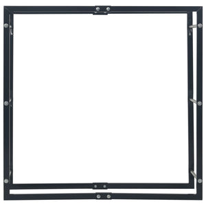 vidaXL Firewood Rack Black 100x25x100 cm Steel