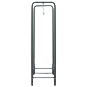 vidaXL Firewood Rack Anthracite 120×35×120 cm Steel