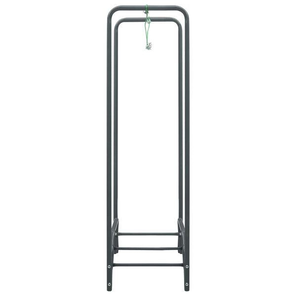 vidaXL Firewood Rack Anthracite 120×35×120 cm Steel