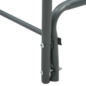 vidaXL Firewood Rack Anthracite 120×35×120 cm Steel