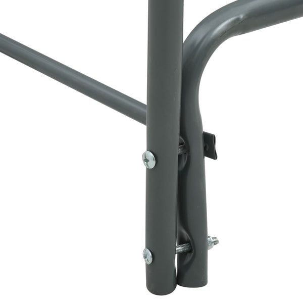 vidaXL Firewood Rack Anthracite 120×35×120 cm Steel