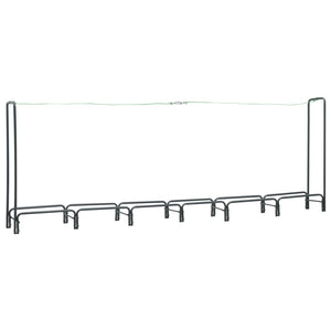 vidaXL Firewood Rack Anthracite 360x35x120 cm Steel