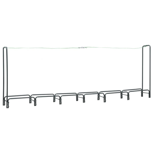 vidaXL Firewood Rack Anthracite 360x35x120 cm Steel