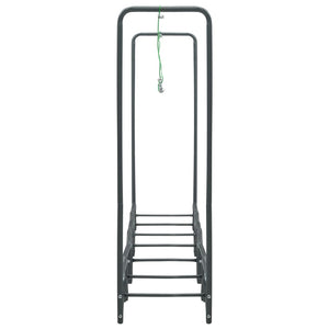 vidaXL Firewood Rack Anthracite 360x35x120 cm Steel