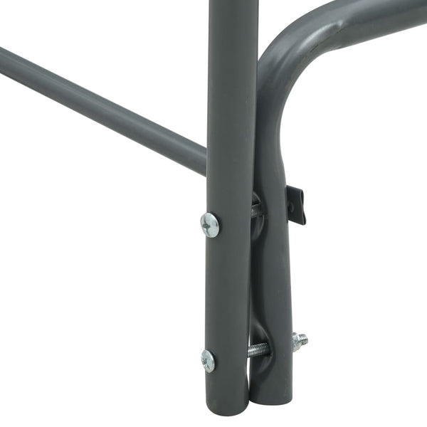 vidaXL Firewood Rack Anthracite 360x35x120 cm Steel