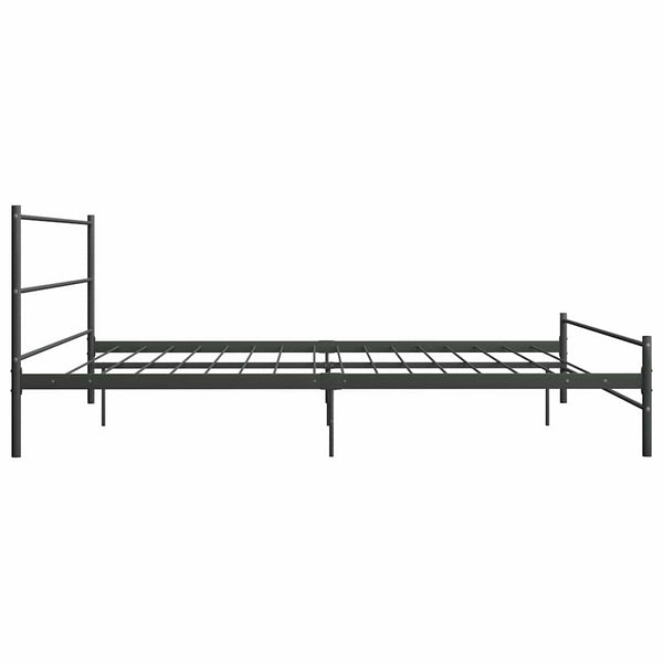 vidaXL Bed Frame Grey Metal 180×200 cm