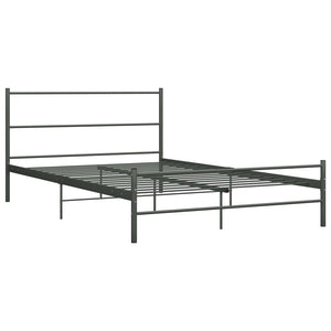 vidaXL Bed Frame Grey Metal 120x200 cm