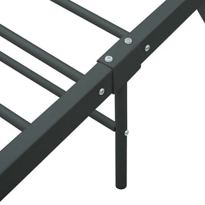 vidaXL Bed Frame Grey Metal 120x200 cm
