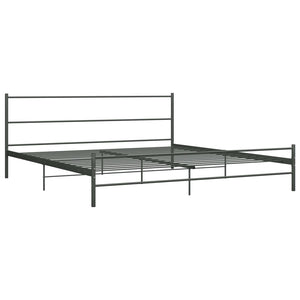 vidaXL Bed Frame Gray Metal 200×200 cm