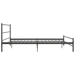 vidaXL Bed Frame Gray Metal 200×200 cm